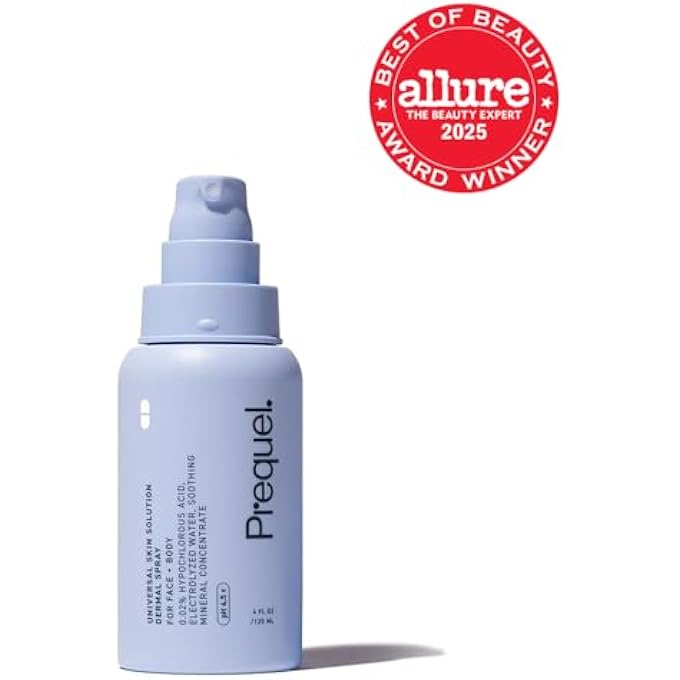 Prequel حل عالمي للبشرة - رذاذ حمض الهيبوكلوروس للوجه والجسم. رذاذ دقيق من HOCL لتنظيف الوجه ورذاذ جلدي مع المعادن والماء المؤين - عناية مستقرة الرقم الهيدروجيني. 4 أونصات - Image 2